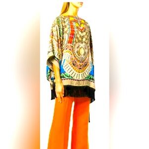 Etro Silk Shawl w/ Fringe Detail in pristine EUC ❤️
